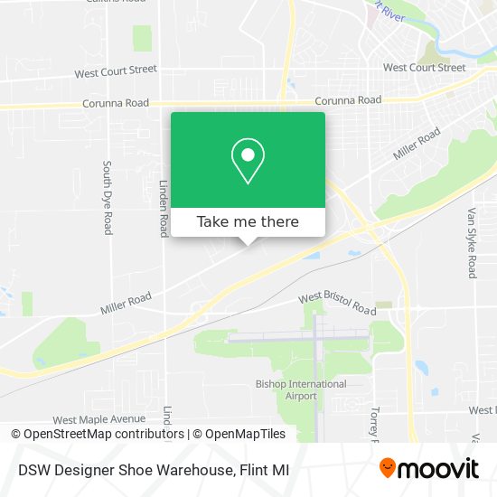DSW Designer Shoe Warehouse map