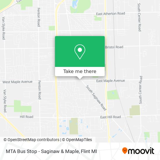 Mapa de MTA Bus Stop - Saginaw & Maple