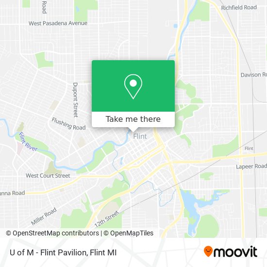 Mapa de U of M - Flint Pavilion