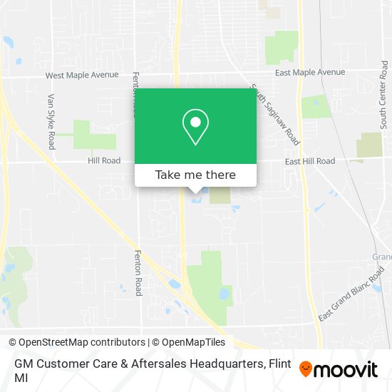 GM Customer Care & Aftersales Headquarters map