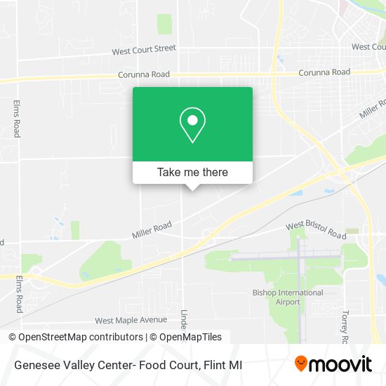 Mapa de Genesee Valley Center- Food Court