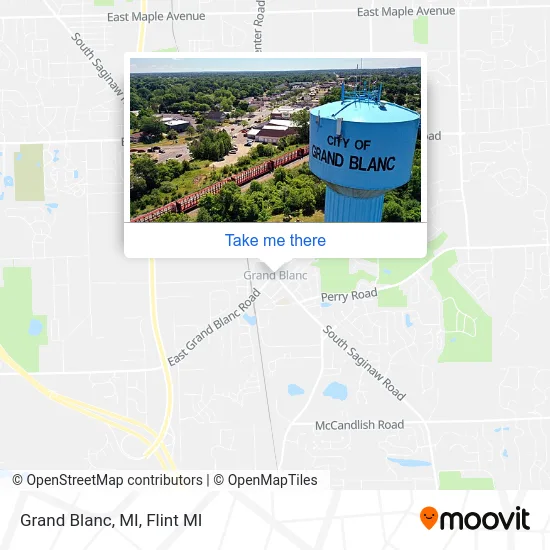 Mapa de Grand Blanc, MI