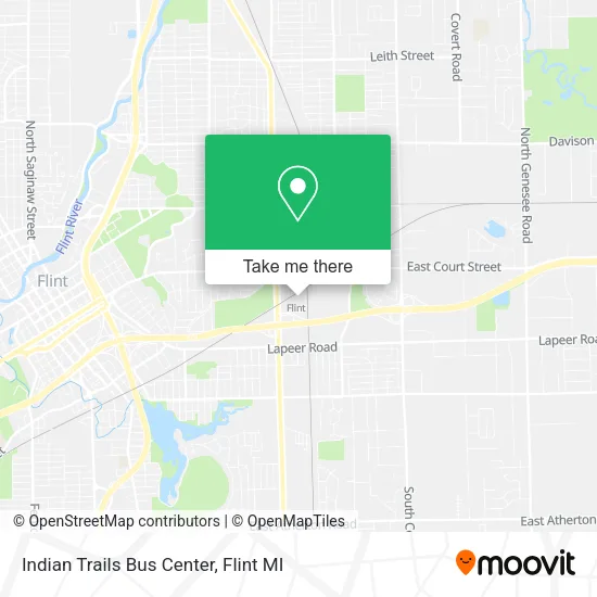 Indian Trails Bus Center map