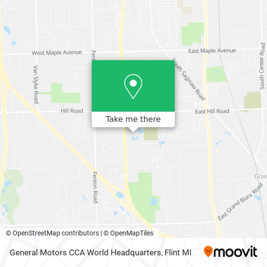 Mapa de General Motors CCA World Headquarters