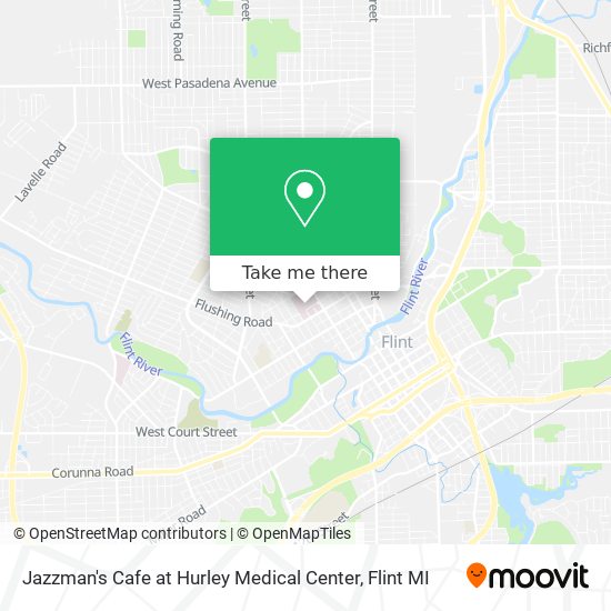 Mapa de Jazzman's Cafe at Hurley Medical Center