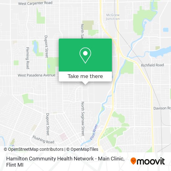 Hamilton Community Health Network - Main Clinic map