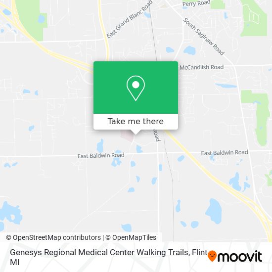 Genesys Regional Medical Center Walking Trails map