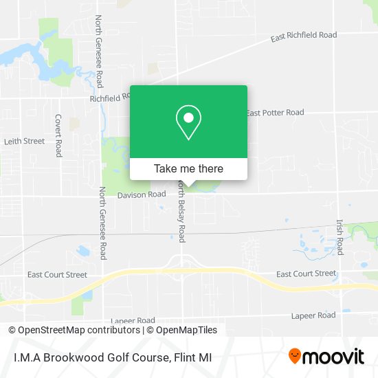 I.M.A Brookwood Golf Course map