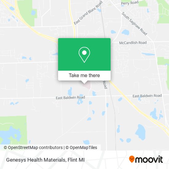 Genesys Health Materials map