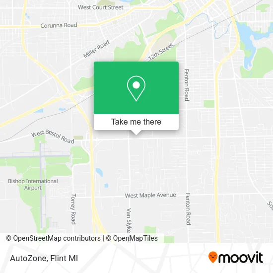 Mapa de AutoZone