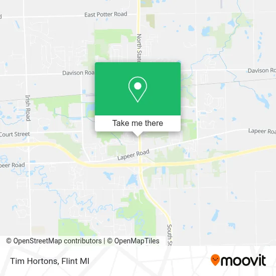 Tim Hortons map