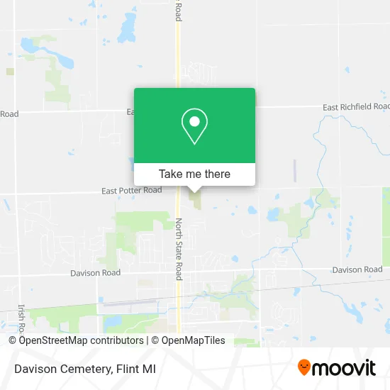 Davison Cemetery map