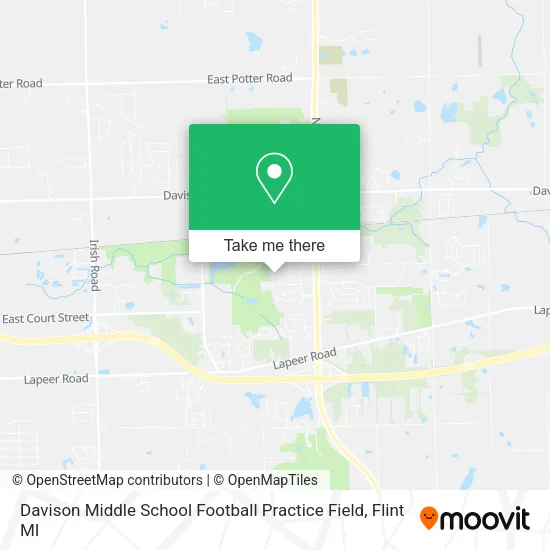 Davison Middle School Football Practice Field map