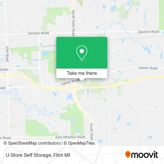 U-Store Self Storage map