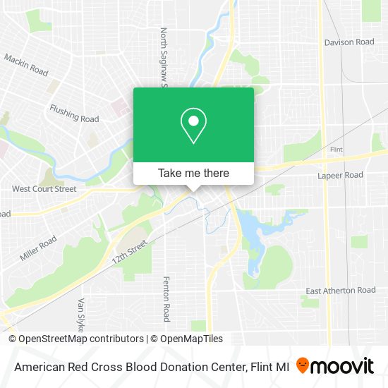 American Red Cross Blood Donation Center map