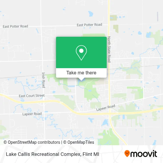 Lake Callis Recreational Complex map