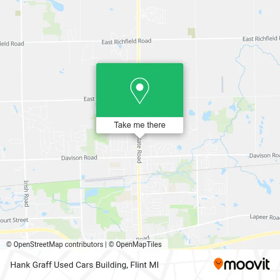 Hank Graff Used Cars Building map