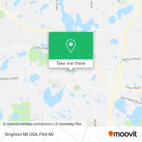 Mapa de Brighton MI USA