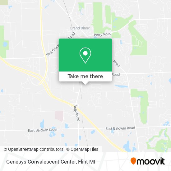 Genesys Convalescent Center map