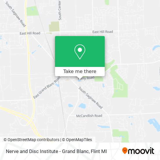 Nerve and Disc Institute - Grand Blanc map