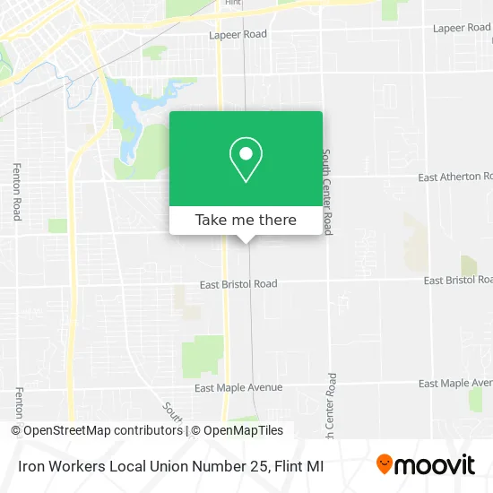 Iron Workers Local Union Number 25 map