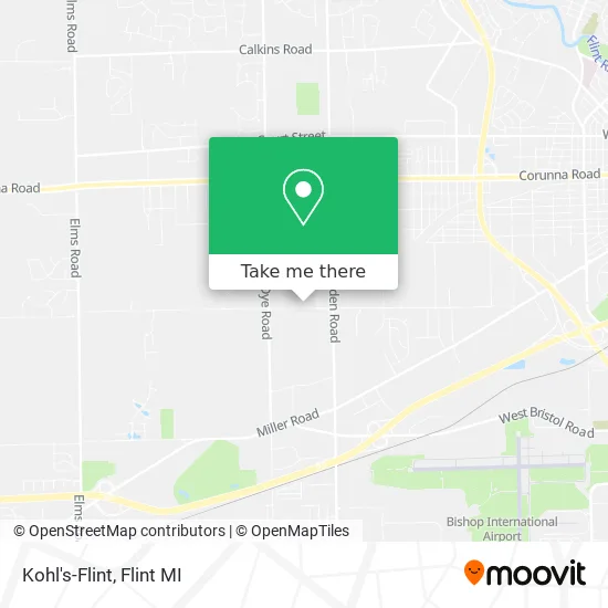 Kohl's-Flint map