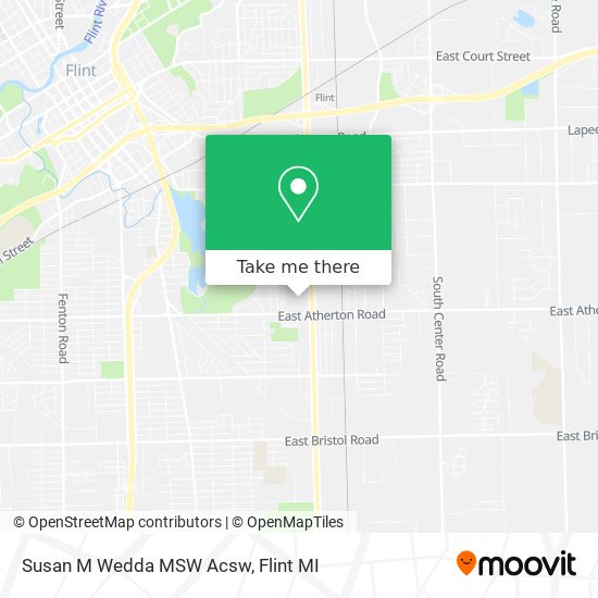 Susan M Wedda MSW Acsw map