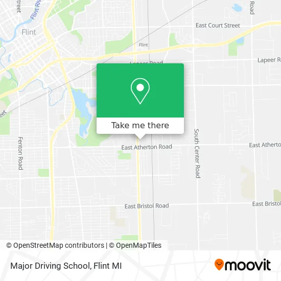 Major Driving School map