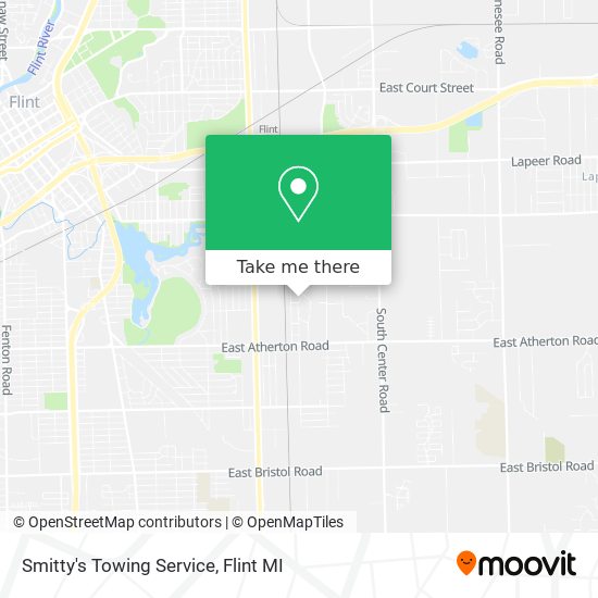 Smitty's Towing Service map