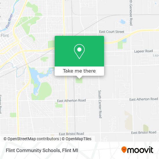 Mapa de Flint Community Schools