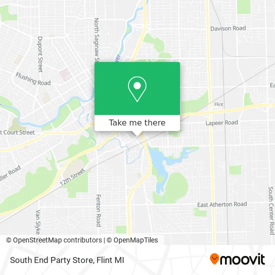 South End Party Store map