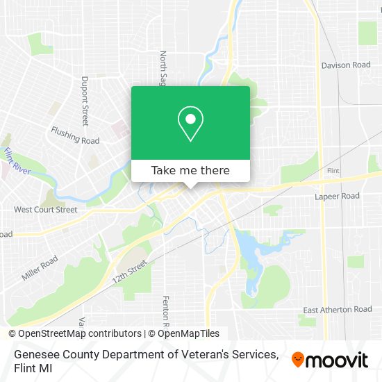 Mapa de Genesee County Department of Veteran's Services
