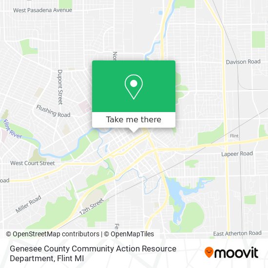 Genesee County Community Action Resource Department map