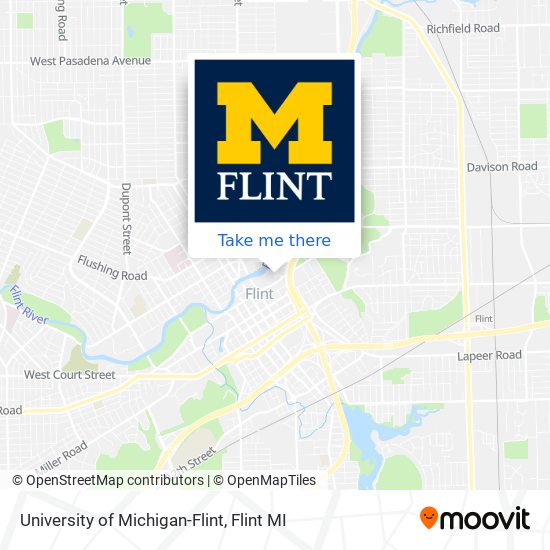 Mapa de University of Michigan-Flint