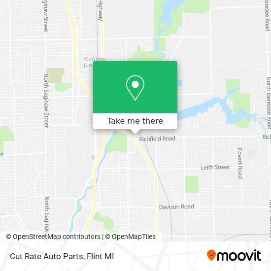 How to get to Cut Rate Auto Parts in Flint by Bus?