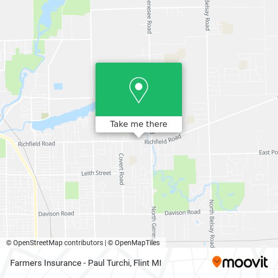 Farmers Insurance - Paul Turchi map