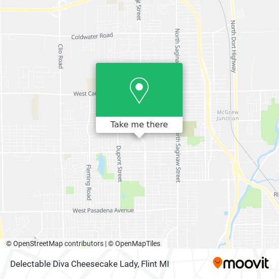 Mapa de Delectable Diva Cheesecake Lady