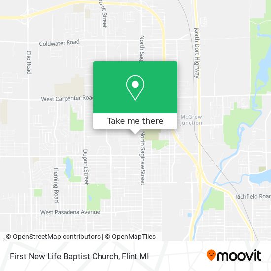 First New Life Baptist Church map