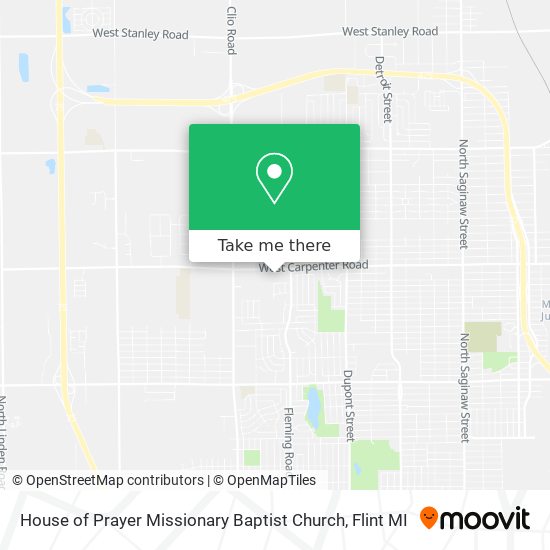 House of Prayer Missionary Baptist Church map