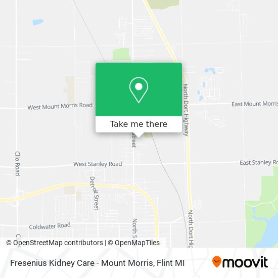 Mapa de Fresenius Kidney Care - Mount Morris