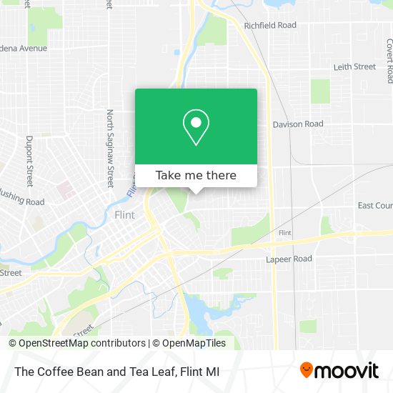 The Coffee Bean and Tea Leaf map