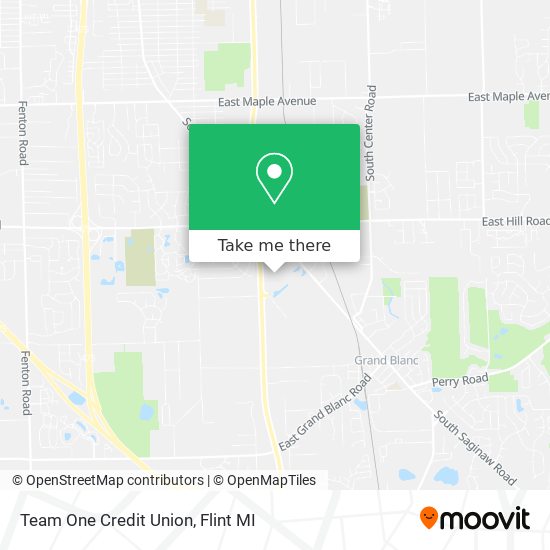 Team One Credit Union map