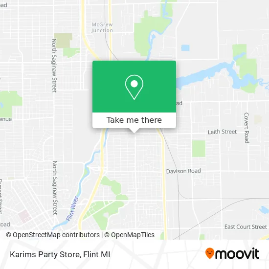 Karims Party Store map