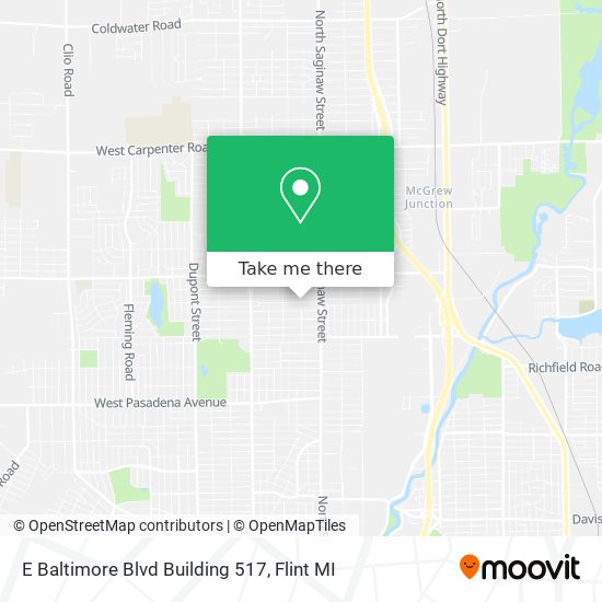 Mapa de E Baltimore Blvd Building 517