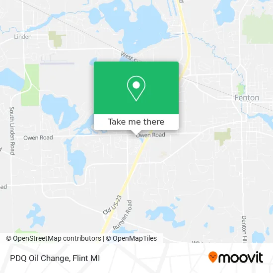 PDQ Oil Change map