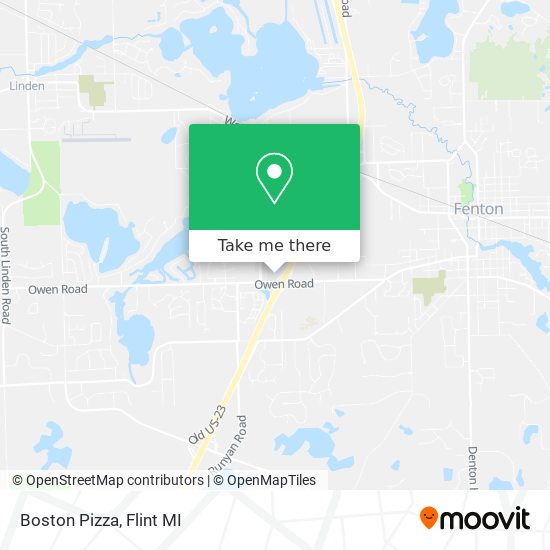 Mapa de Boston Pizza