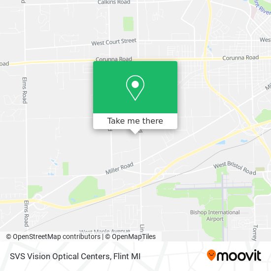 SVS Vision Optical Centers map