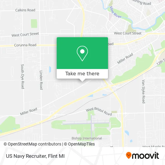 US Navy Recruiter map