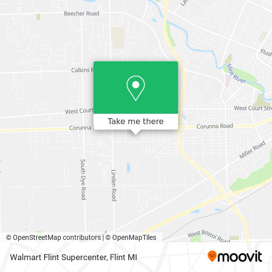 Mapa de Walmart Flint Supercenter