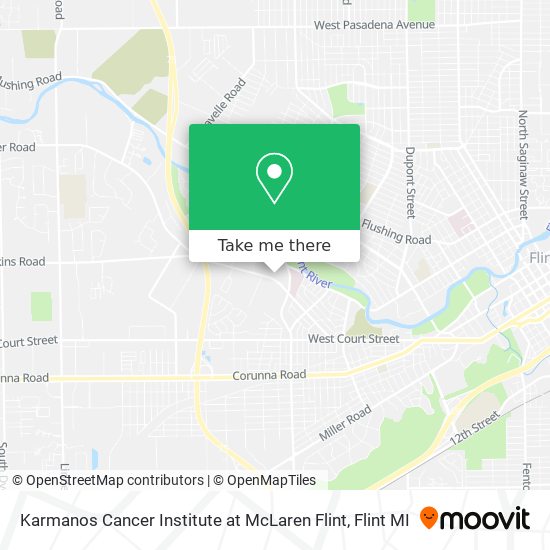 Karmanos Cancer Institute at McLaren Flint map
